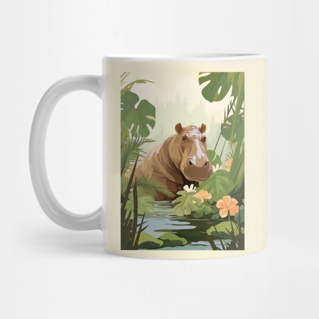 Hippo in the Jungle by JunkyDotCom